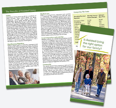 McPeaks Assisted Living: Trifold Brochure