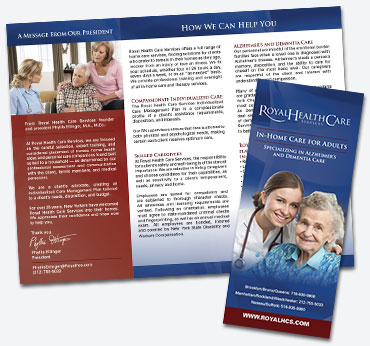 Royal Health Care: Trifold Brochure