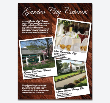 Garden City Caterers Ad