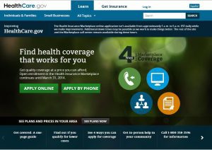 Healthcare.gov screenshot