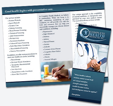 Complete Health Medical: Trifold Brochure