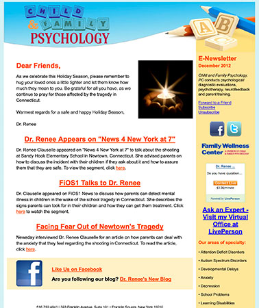 Child & Family Psychology: E-Newsletter