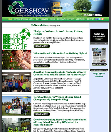 Gershow Recycling: E-Newsletter