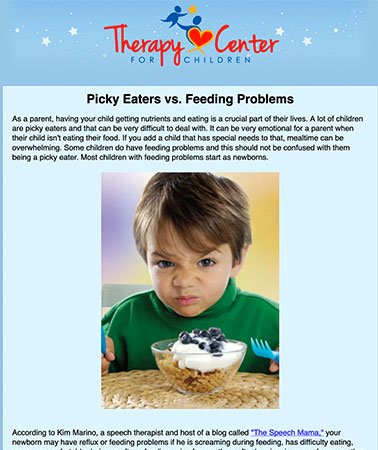 Therapy Center for Children: Email