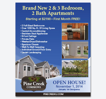 Pine Creek Commons Ad
