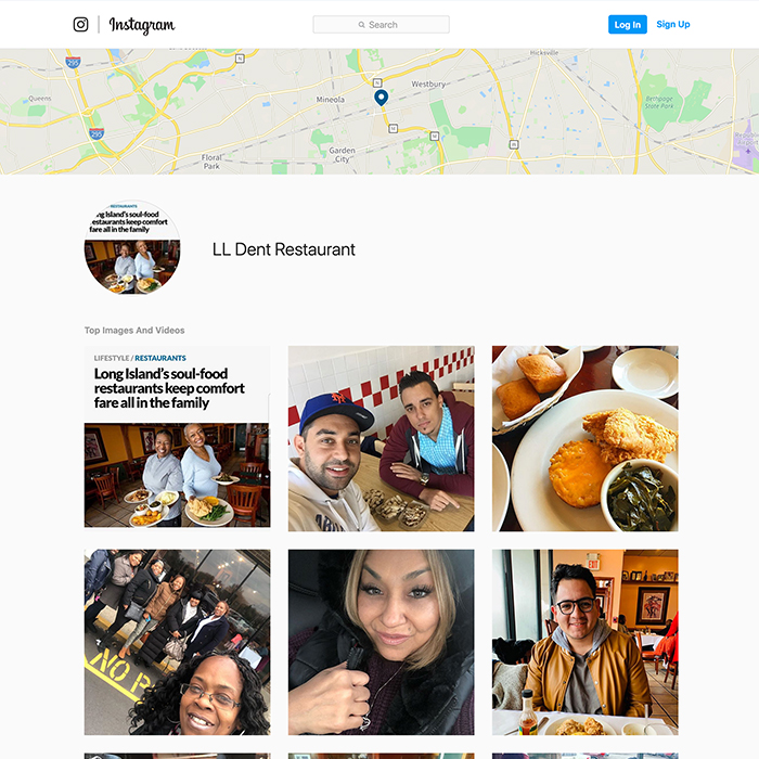 LL Dent Restaurant Instagram Page